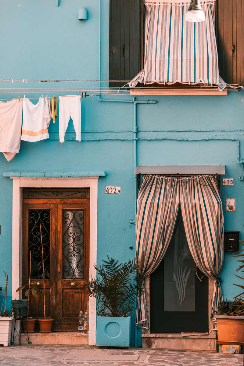 Turkus- Burano, Wenecja, Włochy