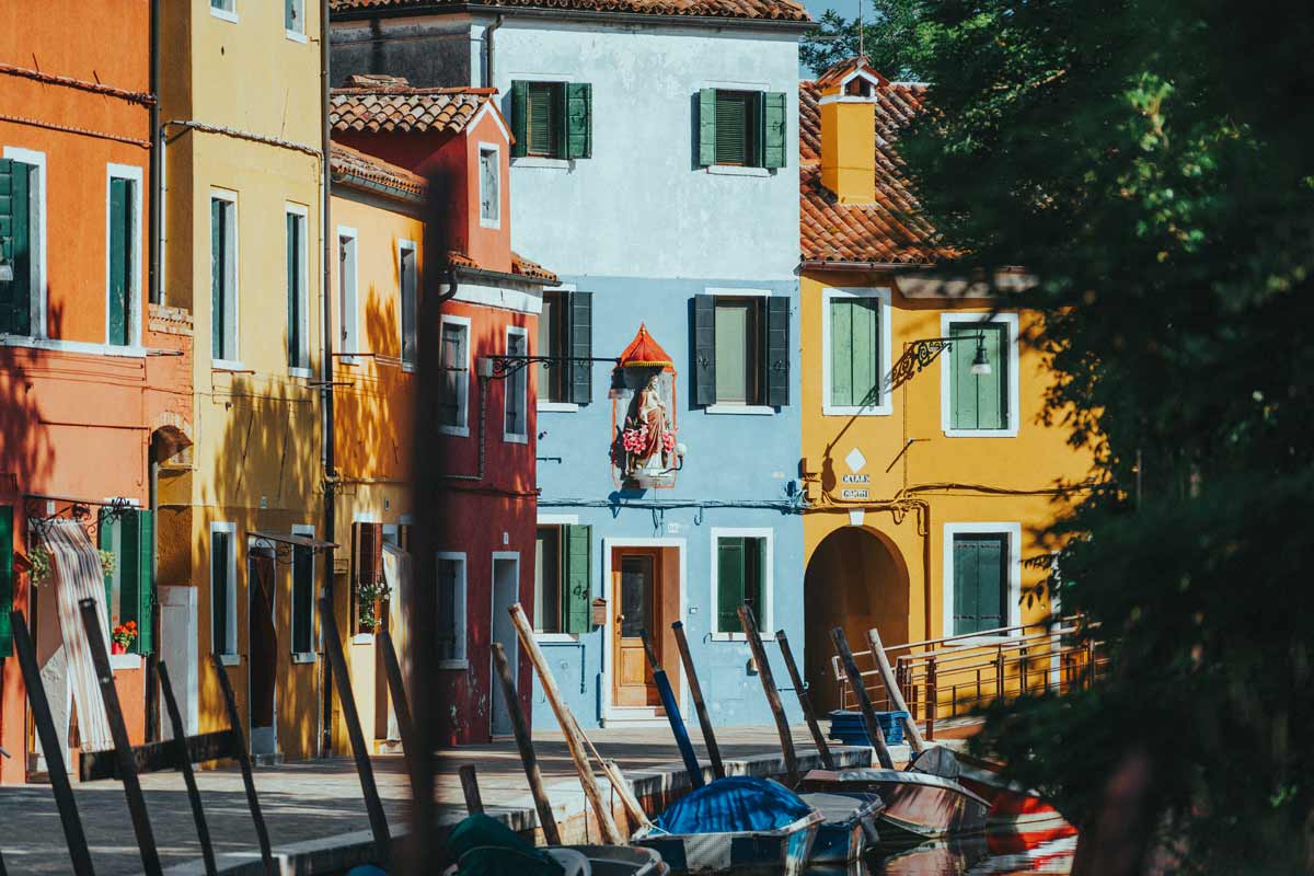 Ulice Burano, Wenecja, Włochy